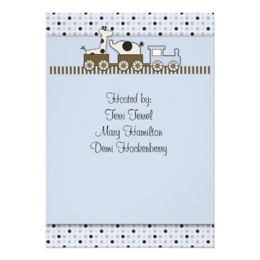 Baby Shower Train Invitation