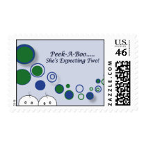 Baby Shower - Twin Boys postage