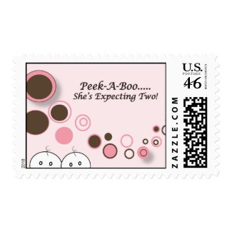 Baby Shower - Twin Girls Postage