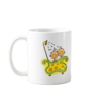 Baby shower (twins) coffee mugby jsoh