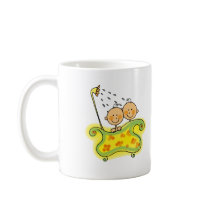 Baby shower (twins) coffee mug