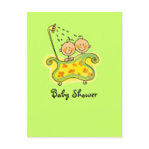 Baby shower (twins) postcards by jsoh Baby shower (twins) postcards