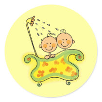 Baby shower (twins) stickers by jsoh Baby shower (twins) stickers