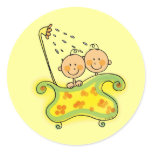 Baby shower (twins) stickers