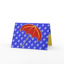 Baby Shower- Umbrella: Invitation cards