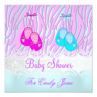 Pink Zebra Baby Boy Shower Invitations Amp Announcements