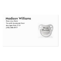 Baby sitting cards business cards by pumpkinqween94 Baby sitting cards business cards