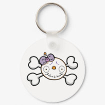 baby skull and crossbones keychains