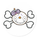 baby skull and crossbones stickers