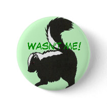 Baby Skunk Button by Customizables Baby Skunk Button