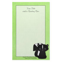 Baby Skunk Stationery