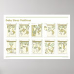 Baby Sleep Positions Poster posters