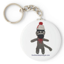 Baby Sock Monkey Keychain keychains