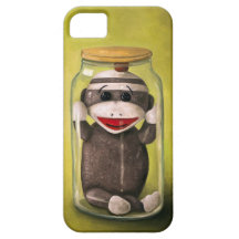 Baby Sock Monkey  Preserving Childhood 5 iPhone 5 Cases