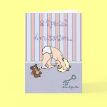 Baby Somersault - Baby Shower Invitation cards