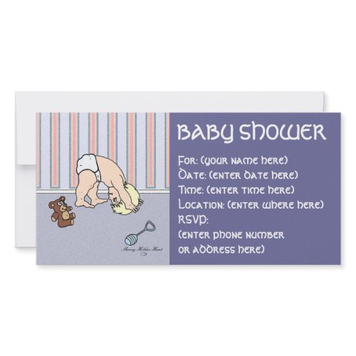 Baby Somersault Baby Shower photocard