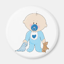 Baby Soother Boy Fridge Magnets
