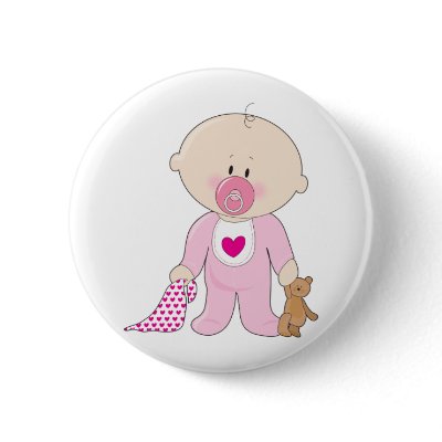Baby Soother Girl Pin by mariabellimages