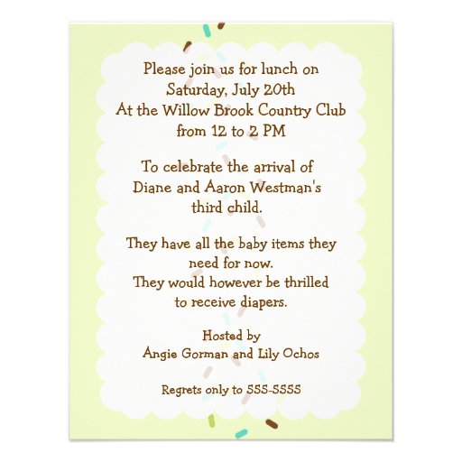 Baby Sprinkle Gender Neutral Invitation