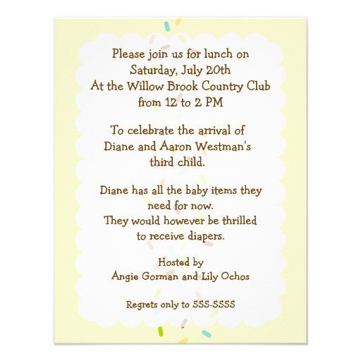 Baby Sprinkle Gender Neutral Invitation