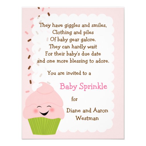 Baby Sprinkle In Pinks Invitation