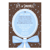 Baby Sprinkle Invitation -- Baby Boy Shower invitations