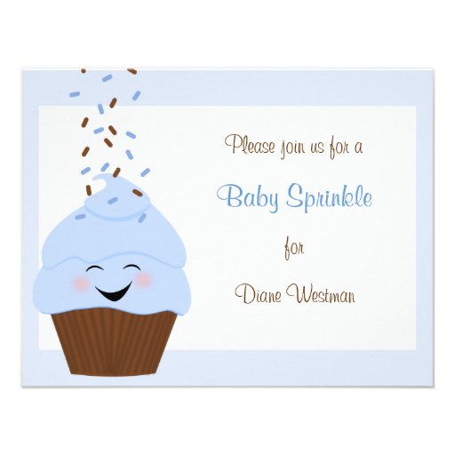 Baby Sprinkle Invitation in Blue