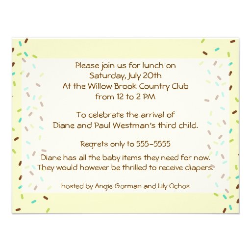 Baby Sprinkle Invitation in Gender Neutral Lights