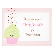 Baby Sprinkle Invitation in Pink