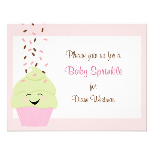 Baby Sprinkle Invitation in Pink