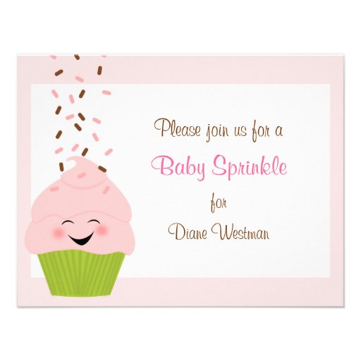 Baby Sprinkle Invitation in Pinks