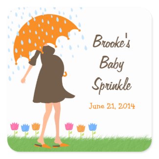 Baby Sprinkle Shower Favor Tag zazzle_sticker
