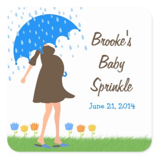 Baby Sprinkle Shower Favor Tag zazzle_sticker