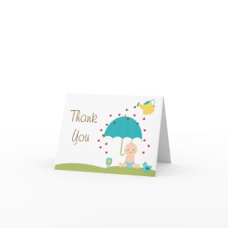 Baby Sprinkle Shower Thank You Card zazzle_card