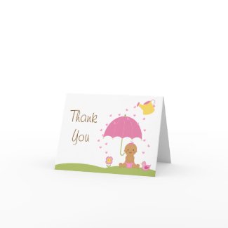 Baby Sprinkle Shower Thank You Card zazzle_card