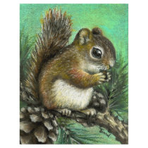 Baby squirrel and cones personalized flyer
