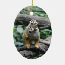 Baby Squirrel Monkey  Ornament