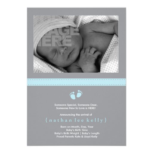 Baby Steps Birth Announcement