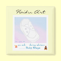 Baby Steps Haiku Art Magnet