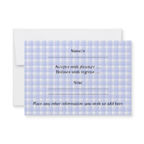 Baby Stroller. Light Blue on Check Pattern. Invitations