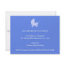 Baby Stroller. Light Blue on Mid Blue. Custom Invites