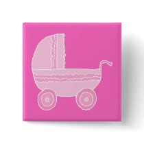 Baby Stroller. Light Pink and Bright Pink.