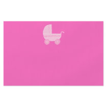 Baby Stroller. Light Pink and Bright Pink. Flyers