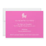 Baby Stroller. Light Pink and Bright Pink. Announcements