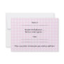 Baby Stroller. Light Pink on Pink Gingham. Custom Invitation