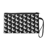 Baby Stroller Pattern in Black and White. Wristlet