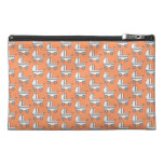 Baby Stroller Pattern on Orange. Travel Accessory Bags