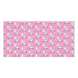 Baby Stroller Pattern on Pink. Picture Card