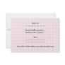 Baby Stroller. Pink and Yellow on Pink Check. Custom Invitations
