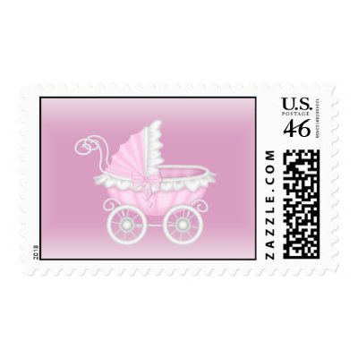 Baby  Stroller Shower Stamp